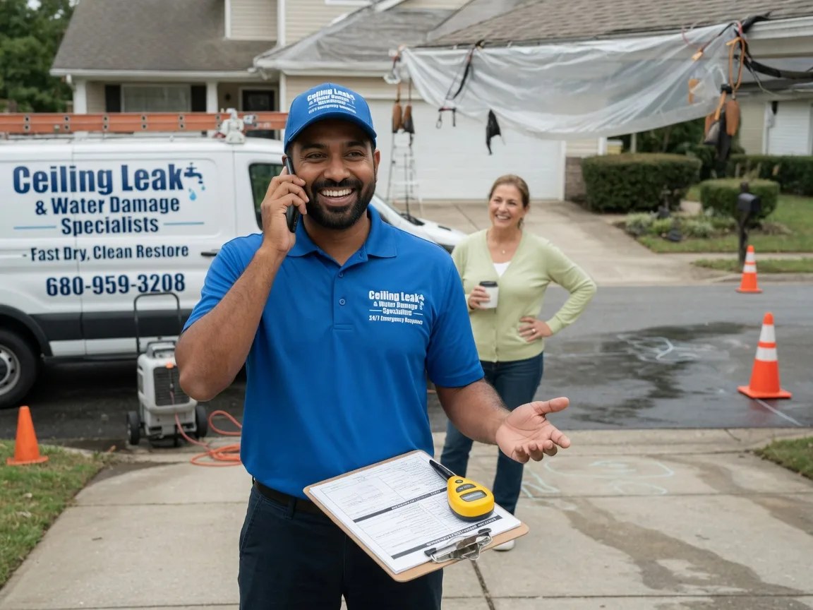 Ceiling Leak Cleanup Brazoria, TX FAQs